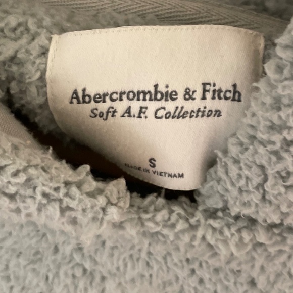 Abercrombie & Fitch Soft A.F. Collection Sherpa Mint Hoodie - Picture 3 of 4
